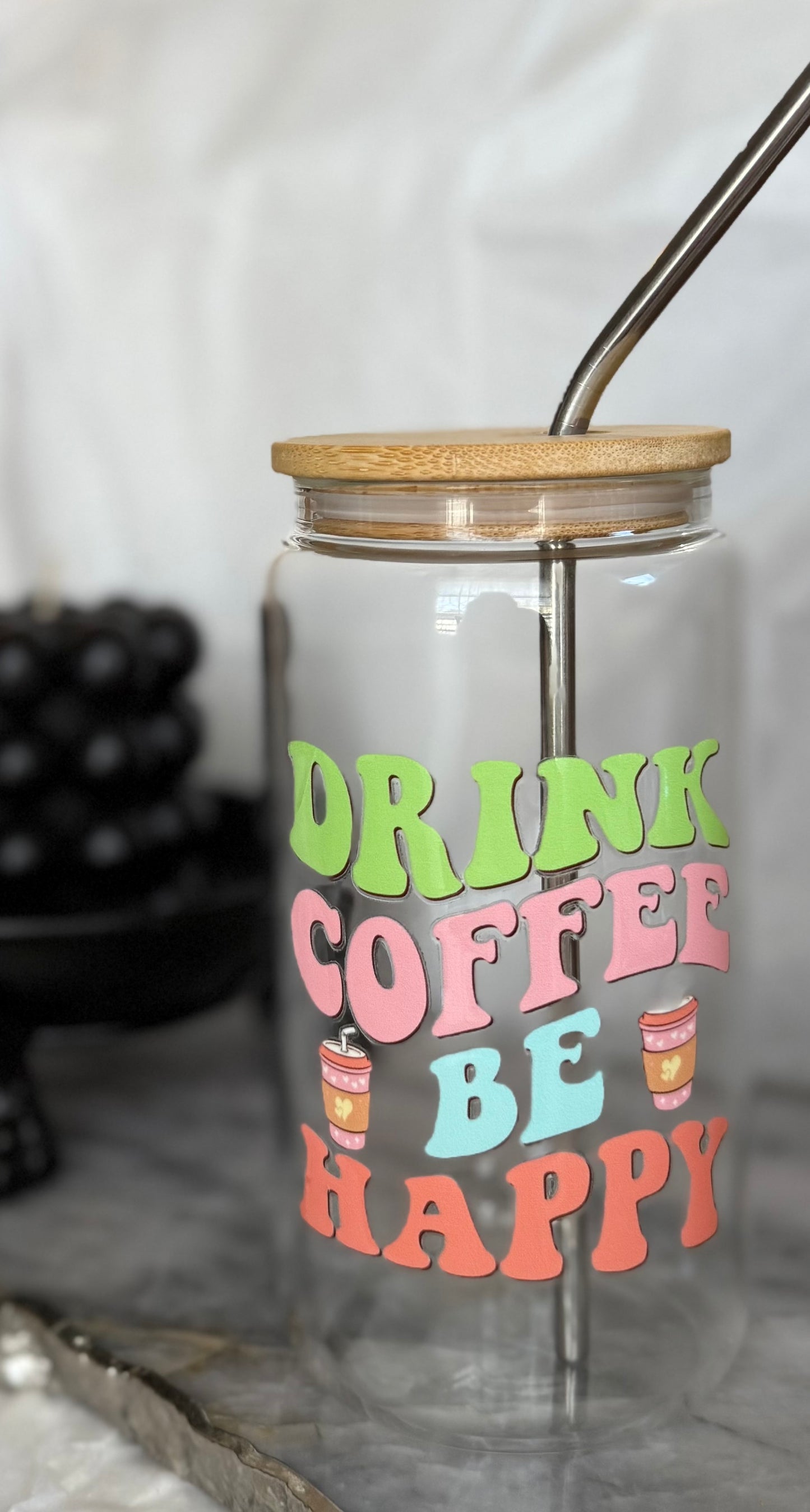 ☕ Drink Coffee, Be Happy – 1 of 1 Exclusive Tumbler! ☕
