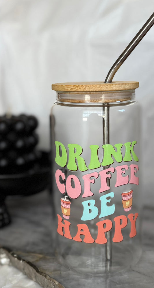 ☕ Drink Coffee, Be Happy – 1 of 1 Exclusive Tumbler! ☕